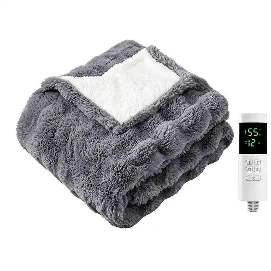 1 Heated Throw Blanket - Image 1
